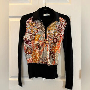 Emilio Pucci long sleeve silk/wool cardigan